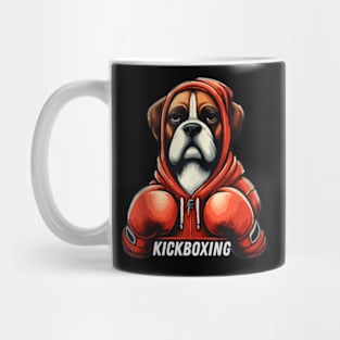 Funny Kickboxing or Boxing Boxer Dog Mug